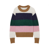 Round Neck Long Sleeved Knitted Sweater