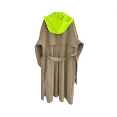 Retro Breathable Hooded Trench Coat