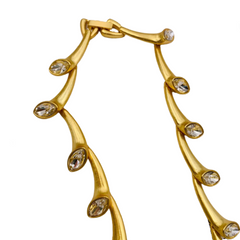 Water Droplet Diamond Necklace
