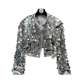 Sequin Long Sleeve Party Jacket