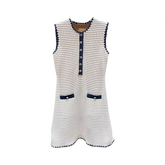 Sleeveless Knitted A-Line Short Dress