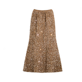 Sequined High Waist Fishtail Skirt