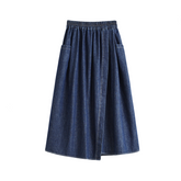 Loose Split High Waisted Denim Skirt
