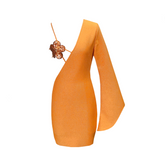 Flower Sequin One Shoulder Flared Long Sleeved Bandage Dress