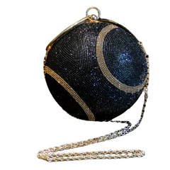 Rhinestone Tennis Dinner Crossbody Bag