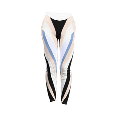 High Waisted Splicing Elastic Waistband Leggings