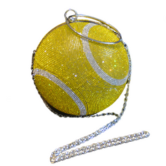 Rhinestone Tennis Dinner Crossbody Bag