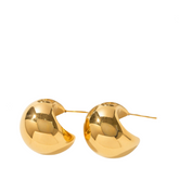 Thick C-Shaped Hollow Earrings