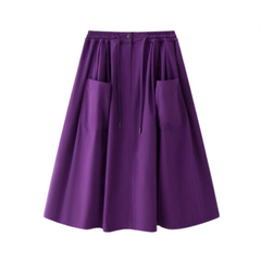 Large Pocket A-Line Umbrella Skirt