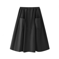 Large Pocket A-Line Umbrella Skirt
