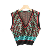 Casual V-Neck Knitted Vest