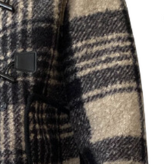 Plaid Wool Loose Coat