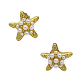 Vintage Seaside Vacation Starfish Earrings