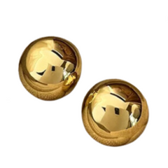 Geometric Stainless Steel Ball Earrings