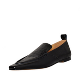 Retro Flat Bottom Leather Loafers