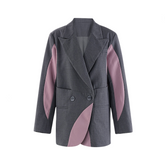 Irregular Splicing Loose Casual Blazer