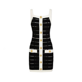 Knitted Sleeveless Tank Top Dress