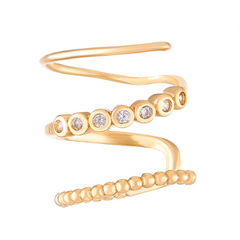 Multi Layer Spiral Ear Clip Earrings