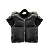 3D Cutting Thickened Short Down Vest Jacket