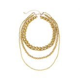 Vintage Multi Layered Round Bead Necklace