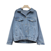 Tassel Inlaid Diamond Denim Jacket