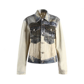 Waist Cinched Retro Denim Jacket