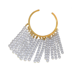 Pearl Tassel Palace Style Open Bracelet