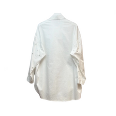 Nail Bead Long Sleeved Loose Casual Shirt