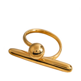 Stainless Steel Minimalist Classy Unique Ring