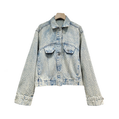 Hot Diamond Loose Short Denim Jacket