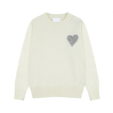Heart-Shaped Loose Soft Knitted Sweater