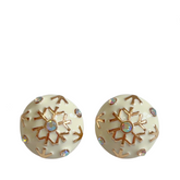 Retro Palace Four Seasons Round Enamel Earrings