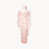 Mesh Body Dress w/ Gloves