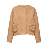 Minimalist Hidden Snap Buttons Jacket