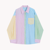 Multicolor Pastel Striped Shirt