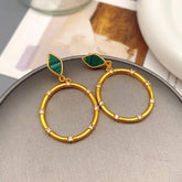 Needle Circle Earrings