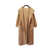 Open Front Knitted Loose Coat