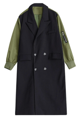 Oversized Turn-down Collar Trench Coat