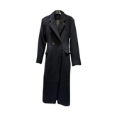 Padded Shoulder Loose Fit Coat