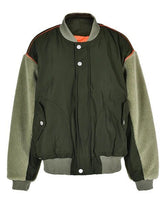 Padded Stand Collar Loose Jacket