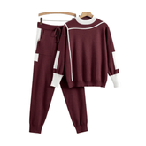 Patch Pockets Knitted Sweater + Pants Set