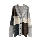 Patchwork Cable Knit Jacket