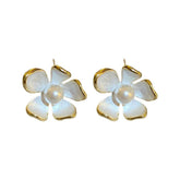 Pearl Flower Earrings