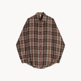 Plaid Drop Shoulder Flannel Top
