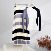 Pleated Color Block Set