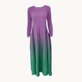 Pleated Gradient Dress