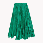 Pleated Loose-Fit Full Skirt