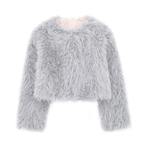 Plush Faux Fur Short Coat