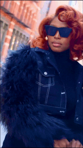 Plush Sleeves Turtleneck Denim Jacket - @phenomenalkat