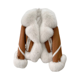 Posh Fur Suede Velvet Coat